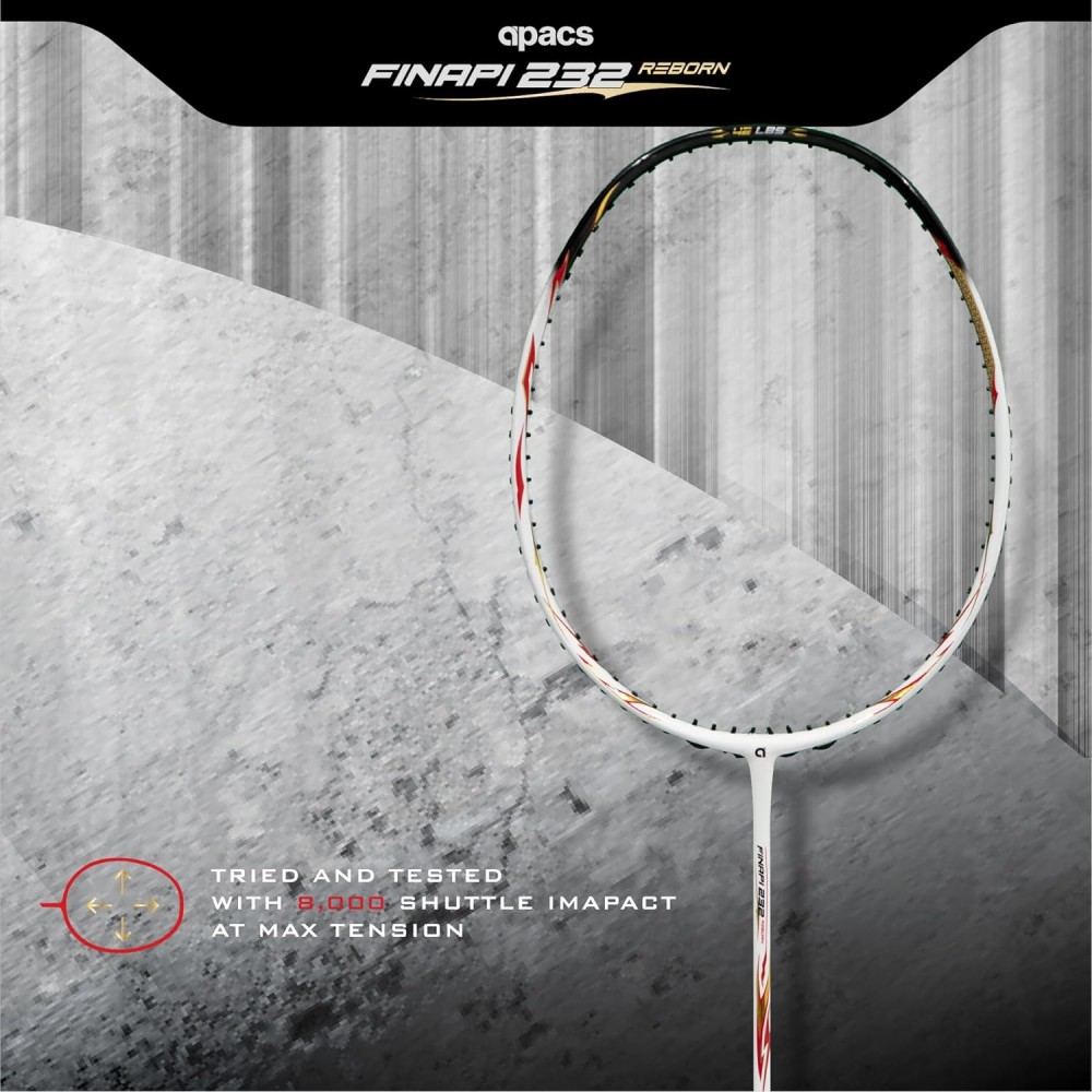Apacs Finapi 232 Reborn White Badminton Racket