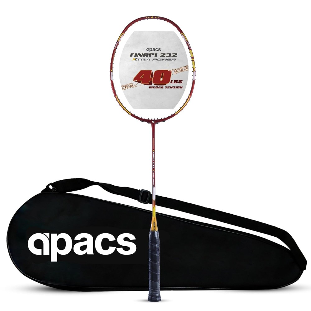 Apacs Finapi 232 XTRA Power Badminton Racket (Red/Gold) Apacs Finapi 232 XTRA Power Badminton Racket (Red/Gold)