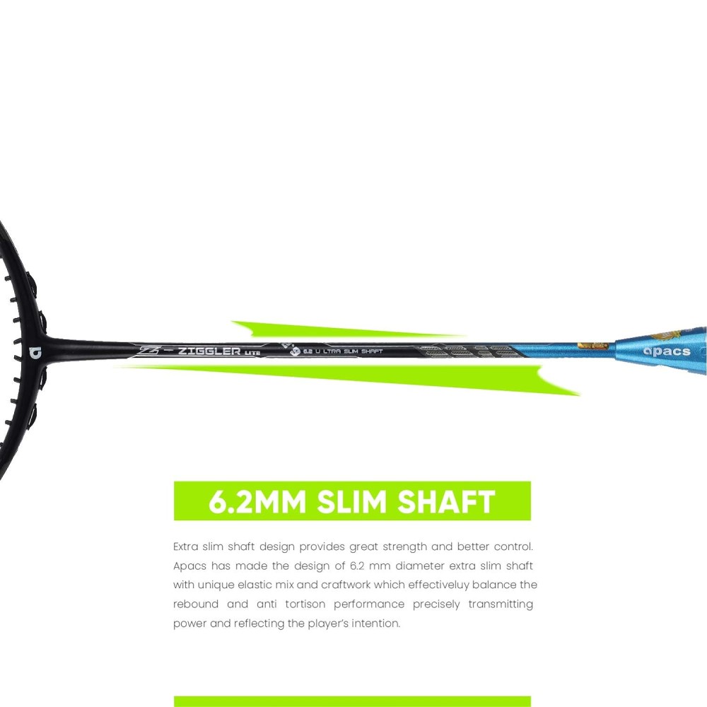 Apacs Z Ziggler Lite Badminton Racket (White) Apacs Z Ziggler Lite Badminton Racket (White)