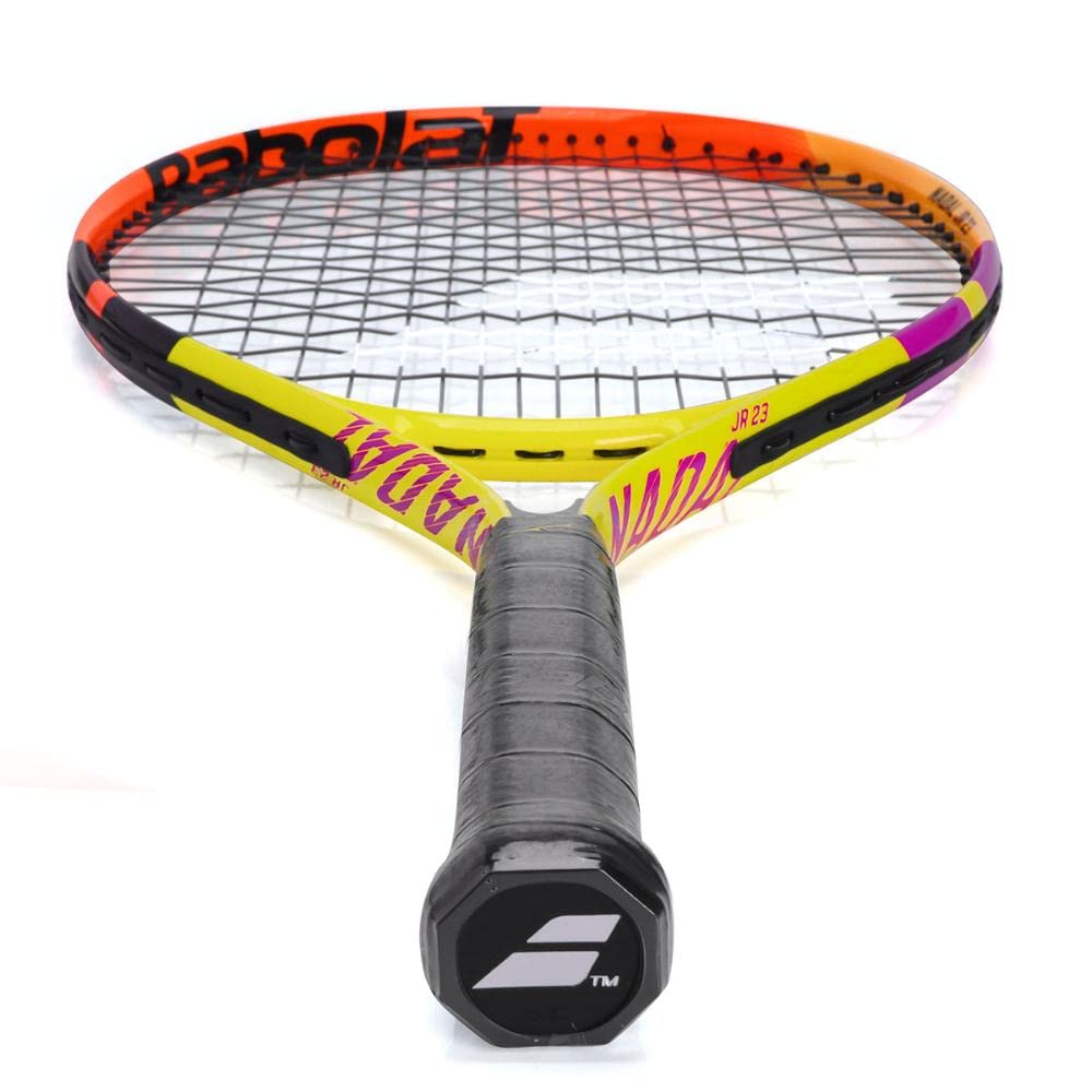 Babolat Nadal Junior 23 No Cover Tennis Racquet - 215 g - Yellow Orange Purple Babolat Nadal Junior 23 No Cover Tennis Racquet - 215 g - Yellow Orange Purple