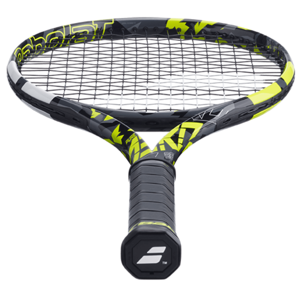 Babolat Pure Aero 98 Unstrung Tennis Racquet - 305 g - Grey Yellow White Babolat Pure Aero 98 Unstrung Tennis Racquet - 305 g - Grey Yellow White