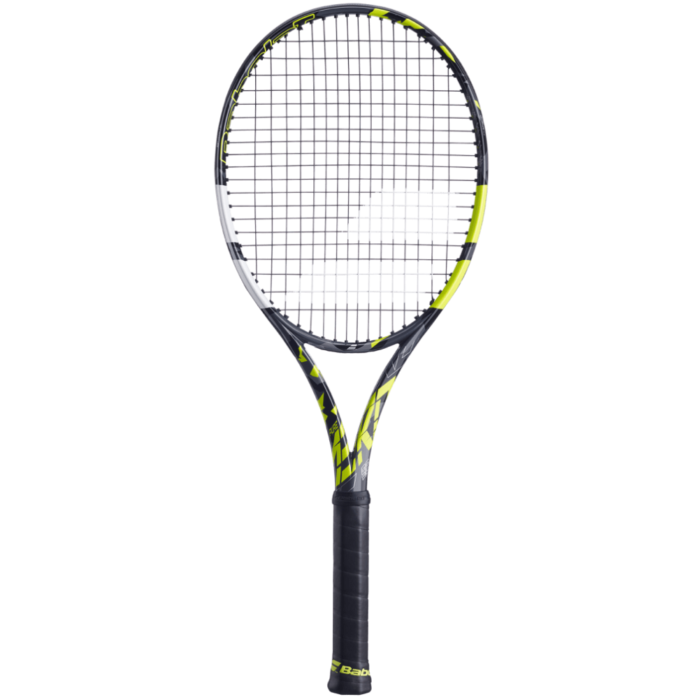 Babolat Pure Aero 98 Unstrung Tennis Racquet - 305 g - Grey Yellow White Babolat Pure Aero 98 Unstrung Tennis Racquet - 305 g - Grey Yellow White