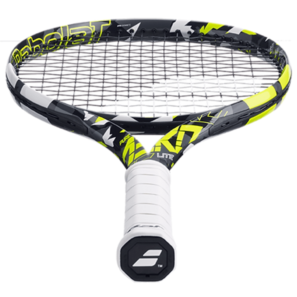 Babolat Pure Aero Lite 2023 Unstrung Tennis Racquet - 270 g - Grey Yellow White