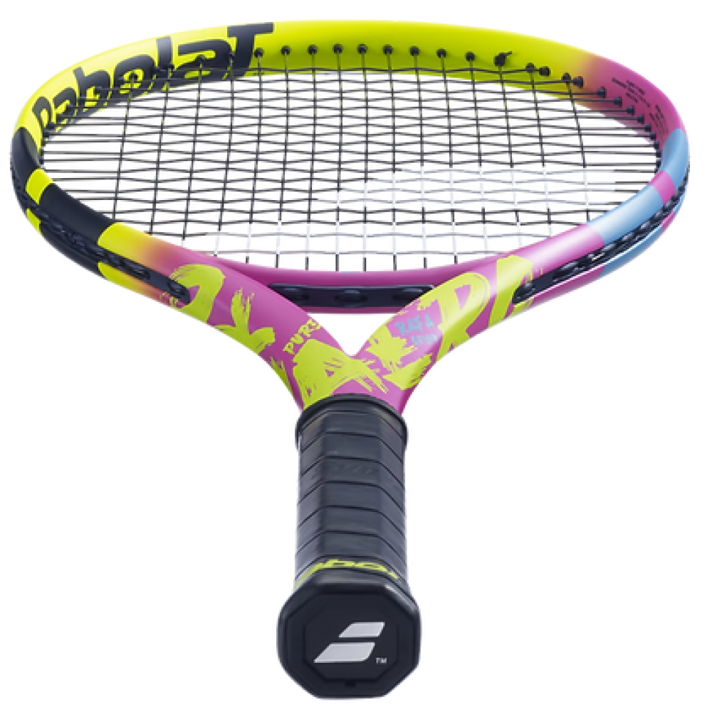 Babolat Pure Aero Rafa Unstrung Tennis Racquet - 290 g - Yellow Pink Blue Babolat Pure Aero Rafa Unstrung Tennis Racquet - 290 g - Yellow Pink Blue