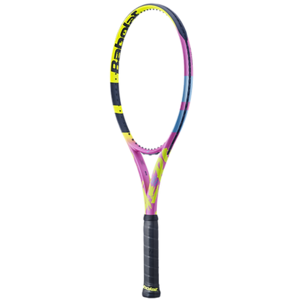 Babolat Pure Aero Rafa Unstrung Tennis Racquet - 290 g - Yellow Pink Blue Babolat Pure Aero Rafa Unstrung Tennis Racquet - 290 g - Yellow Pink Blue