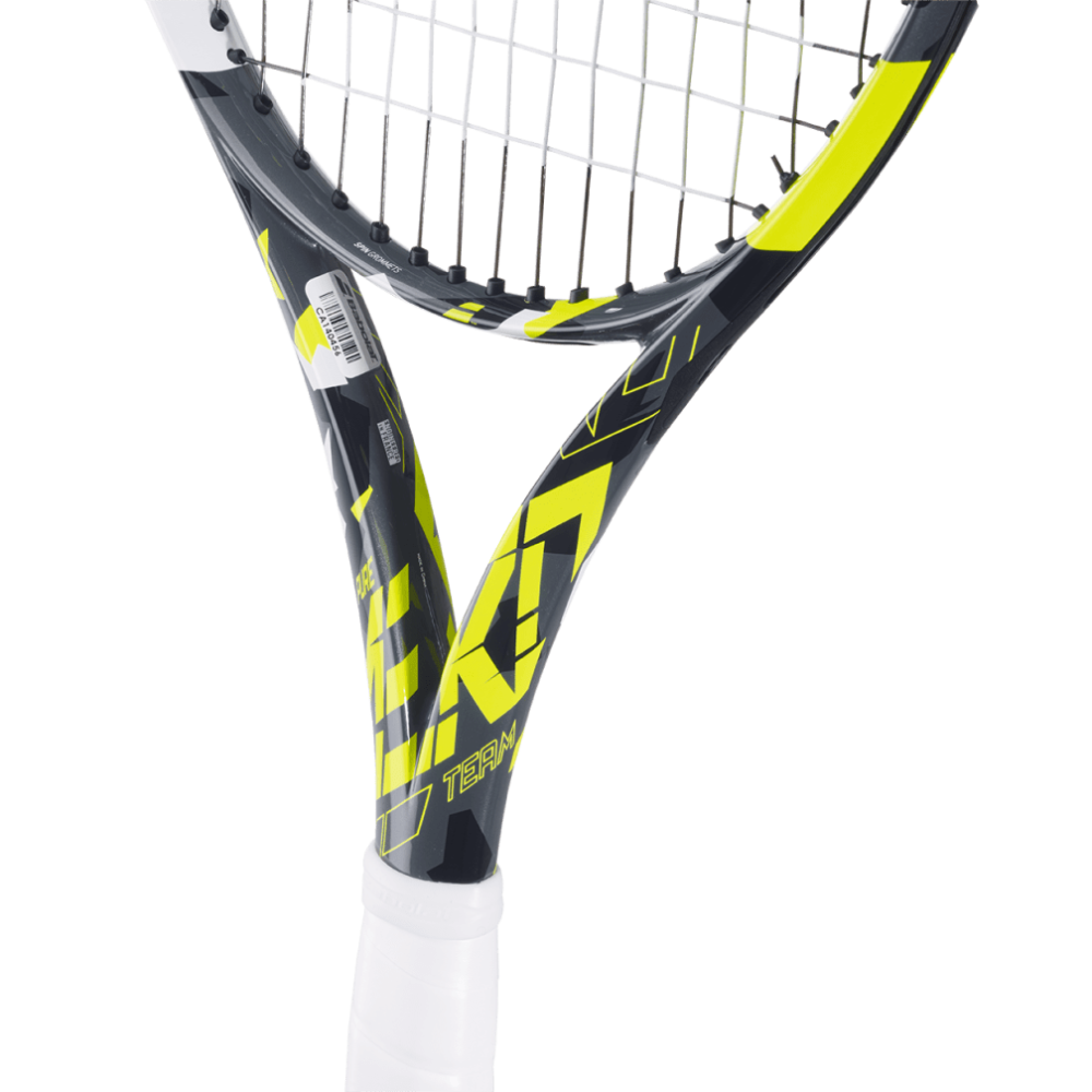 Babolat Pure Aero Team 2023 Unstrung Tennis Racquet - 285 g - Grey Yellow White Babolat Pure Aero Team 2023 Unstrung Tennis Racquet - 285 g - Grey Yellow White