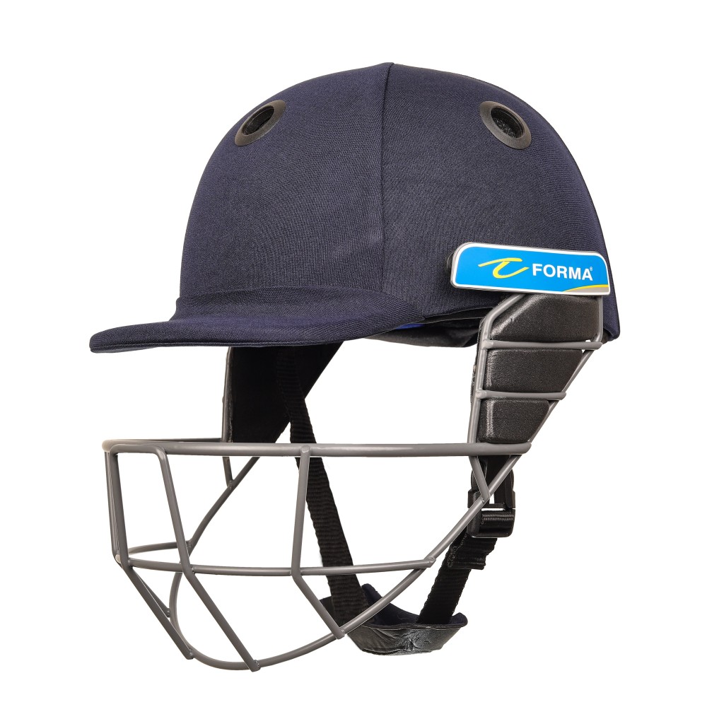 Forma Wicket Keeping Mild Steel Cricket Helmet -Navy Blue Forma Wicket Keeping Mild Steel Cricket Helmet -Navy Blue
