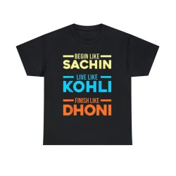 MS Dohni Virat Kohli Sachin Tendulkar Indian Cricket T-Shirt l Cricket Fan l Team India l Cricket fan l Cricket lover l Unisex Jersey
