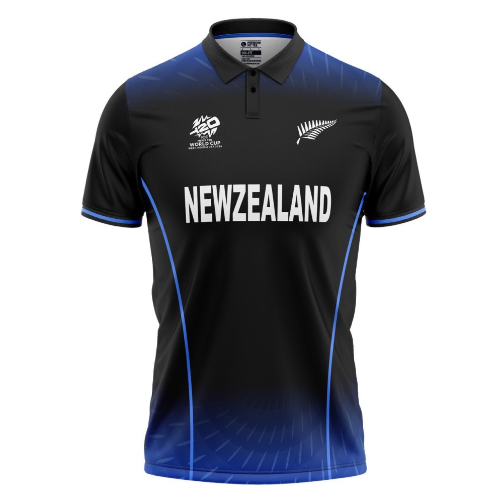 New Zealand ODI World Cup 2015 Half Sleeves Cricket Fan Jersey - 100% Dryfit Polyester - With Name Personalisation New Zealand ODI World Cup 2015 Half Sleeves Cricket Fan Jersey - 100% Dryfit Polyester - With Name Personalisation