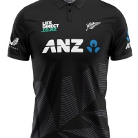 New Zealand ODI World Cup 2025 Half Sleeves Cricket Fan Jersey - 100% Dryfit Polyester - With Name Personalisation