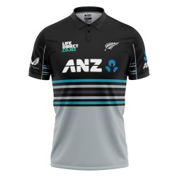 New Zealand ODI World Cup 2025 Half Sleeves Cricket Fan Jersey - 100% Dryfit Polyester - With Name Personalisation