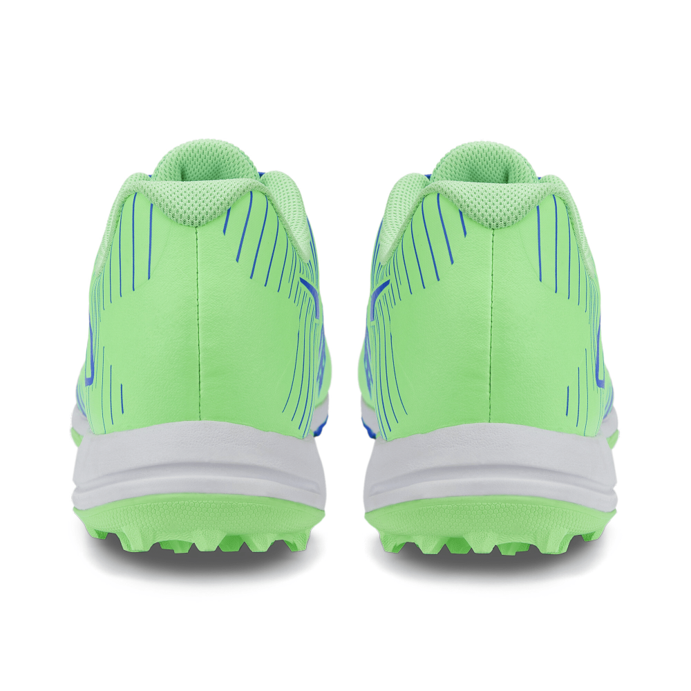 Puma 22 FH Rubber Unisex Cricket Shoes - Elektro Green-Bluemazing-Puma White