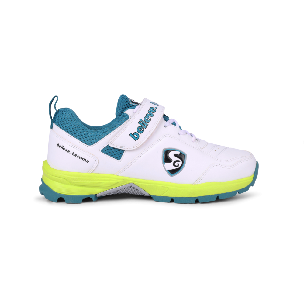 SG CENTURY 6.0 Cricket - Sleek Design in White/Sea Green/Fluo Green for Optimal Performance