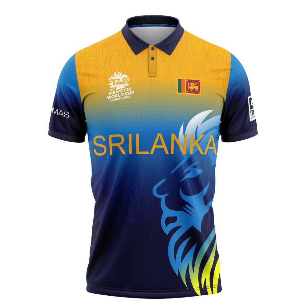 Sri Lanka Cricket World Cup Jersey 2022 Half Sleeves Cricket Fan Jersey - 100% Dryfit Polyester - With Name Personalization Sri Lanka Cricket World Cup Jersey 2022 Half Sleeves Cricket Fan Jersey - 100% Dryfit Polyester - With Name Personalization