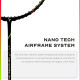 Young The Humming Bird Black Green Red Badminton Racket + R2 Black Blue Kitbag Combo
