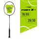 Young Fury X Lite (78 g, 30 LBS) Unstrung Badminton Racquet with Full Cover (Black Green)