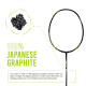 Young Fury X Lite (78 g, 30 LBS) Unstrung Badminton Racquet with Full Cover (Black Green)