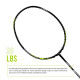 Young Fury X Lite (78 g, 30 LBS) Unstrung Badminton Racquet with Full Cover (Black Green)