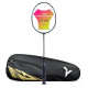 Young The Humming Bird Black Blue Green Badminton Racket + R2 Black Gold Kitbag Combo