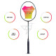 Young The Humming Bird Black Blue Green Badminton Racket + R2 Black Gold Kitbag Combo