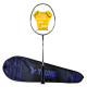 Young Fury X Power (Full Graphite, 30 LBS) Unstrung Badminton Racquet with Full Cover (Black Gold)