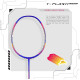 Young Y Flash iSpeed (30T Top Grade Japanese Graphite, 32LBS) Aero Hexa Frame, Head Heavy Badminton Racket with Customization and Full Cover (White Blue)