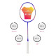 Young Y Flash iSpeed (30T Top Grade Japanese Graphite, 32LBS) Aero Hexa Frame, Head Heavy Badminton Racket with Customization and Full Cover (White Blue)