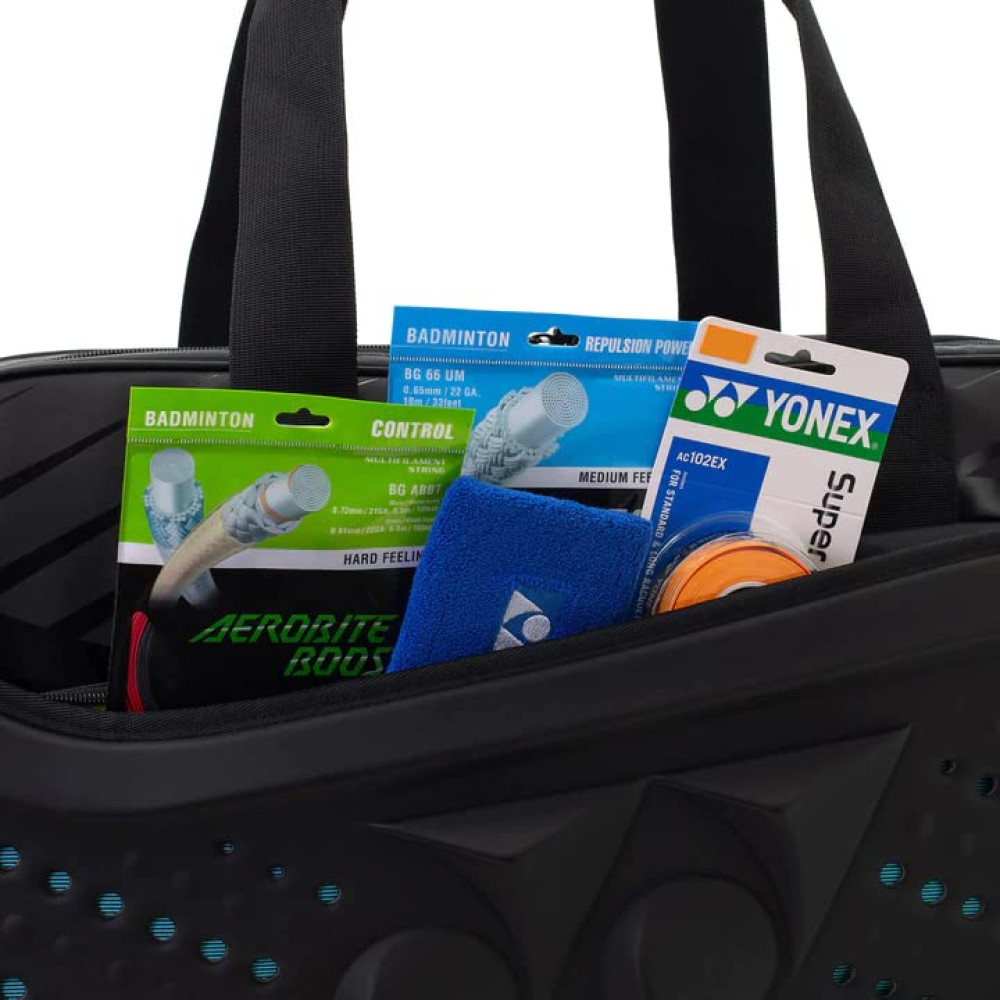 YONEX Badminton Tournament Bag 2231 Black (3D Logo) (Black Black Ceramic)