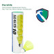 Yonex Mavis 10 Nylon Shuttlecock, Yellow, Pack of 6 | Made in Japan (Green Cap)