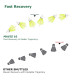 Yonex Mavis 10 Nylon Shuttlecock, Yellow, Pack of 6 | Made in Japan (Green Cap)