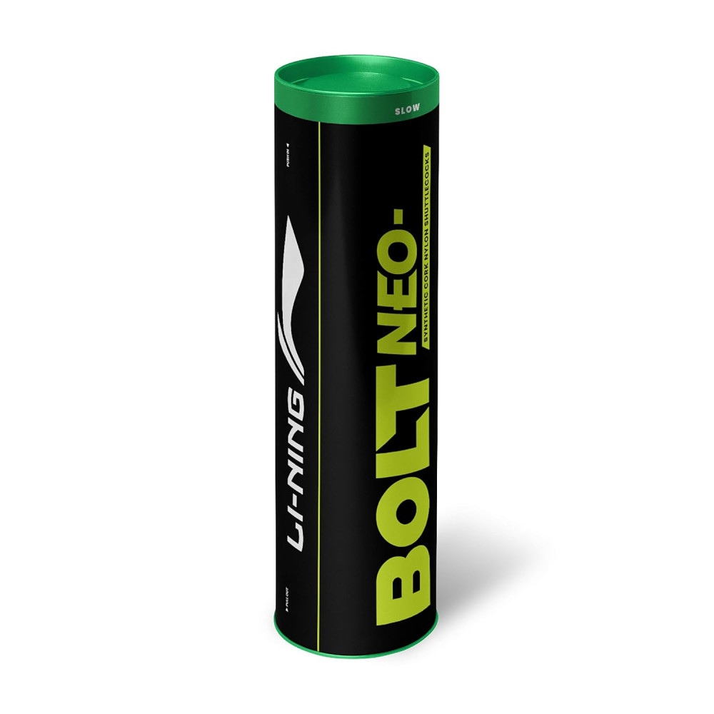 Li-Ning Bolt Neo (6 in 1) Nylon Badminton Shuttlecocks (Yellow)
