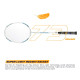 Apacs Asgardia Control (73 grams Ultra Lightweight) Made in Vietnam | Japanese Graphite Unstrung Badminton Racket with Full Cover | G2-4 1/8 inches (Orange)
