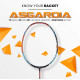 Apacs Asgardia Control (73 grams Ultra Lightweight) Made in Vietnam | Japanese Graphite Unstrung Badminton Racket with Full Cover | G2-4 1/8 inches (Orange)