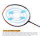 Apacs Asgardia Control (73 grams Ultra Lightweight) Made in Vietnam | Japanese Graphite Unstrung Badminton Racket with Full Cover | G2-4 1/8 inches (Orange)