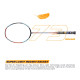 Apacs Asgardia Control (73 grams Ultra Lightweight) Made in Vietnam | Japanese Graphite Unstrung Badminton Racket with Full Cover | G2-4 1/8 inches (Orange)