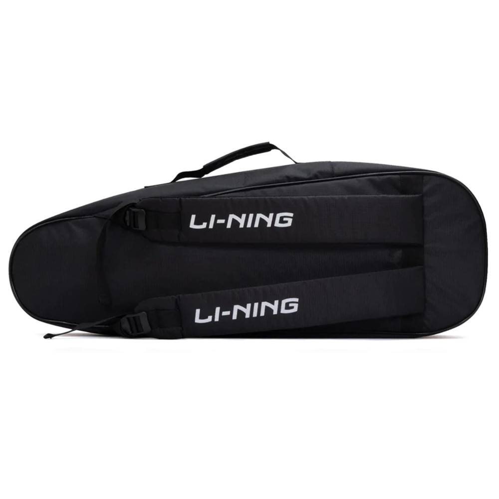 Li-Ning All Star Single Zip Polyester Badminton Kit Bag (Black, Large) | Dedicated Compartments | Unisex - Men, Boys, Girls, Women