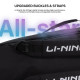 Li-Ning All Star Single Zip Polyester Badminton Kit Bag (Black, Large) | Dedicated Compartments | Unisex - Men, Boys, Girls, Women