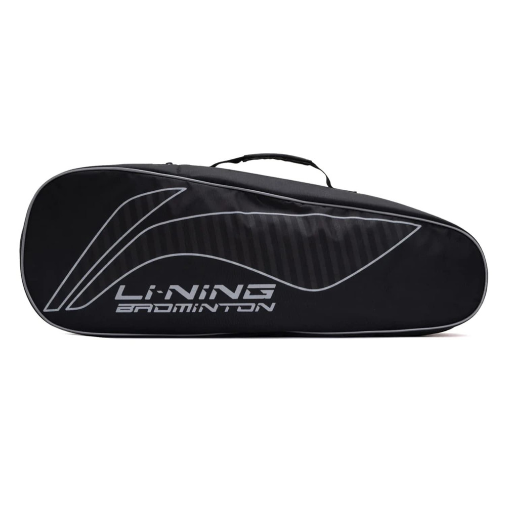 Li-Ning All Star Single Zip Polyester Badminton Kit Bag (Black, Large) | Dedicated Compartments | Unisex - Men, Boys, Girls, Women