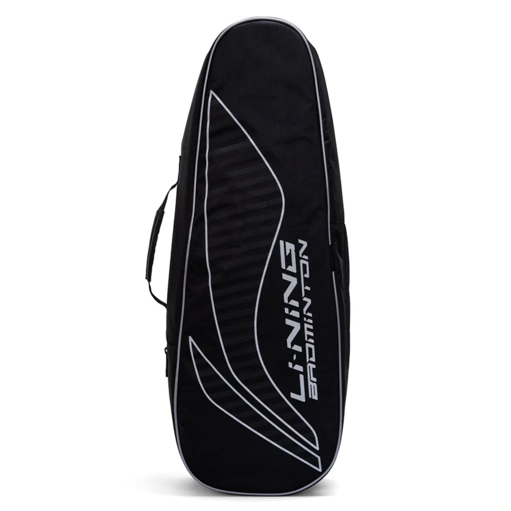 Li-Ning All Star Single Zip Polyester Badminton Kit Bag (Black, Large) | Dedicated Compartments | Unisex - Men, Boys, Girls, Women