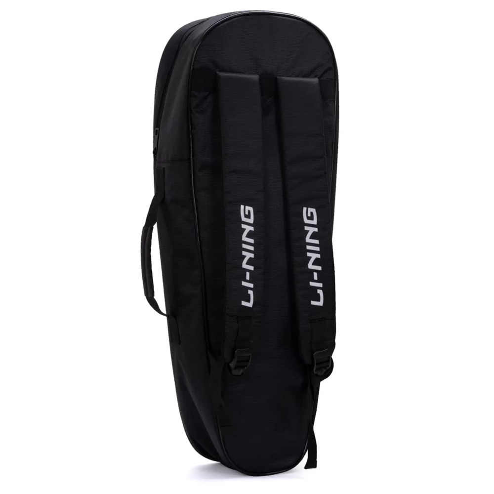 Li-Ning All Star Single Zip Polyester Badminton Kit Bag (Black, Large) | Dedicated Compartments | Unisex - Men, Boys, Girls, Women