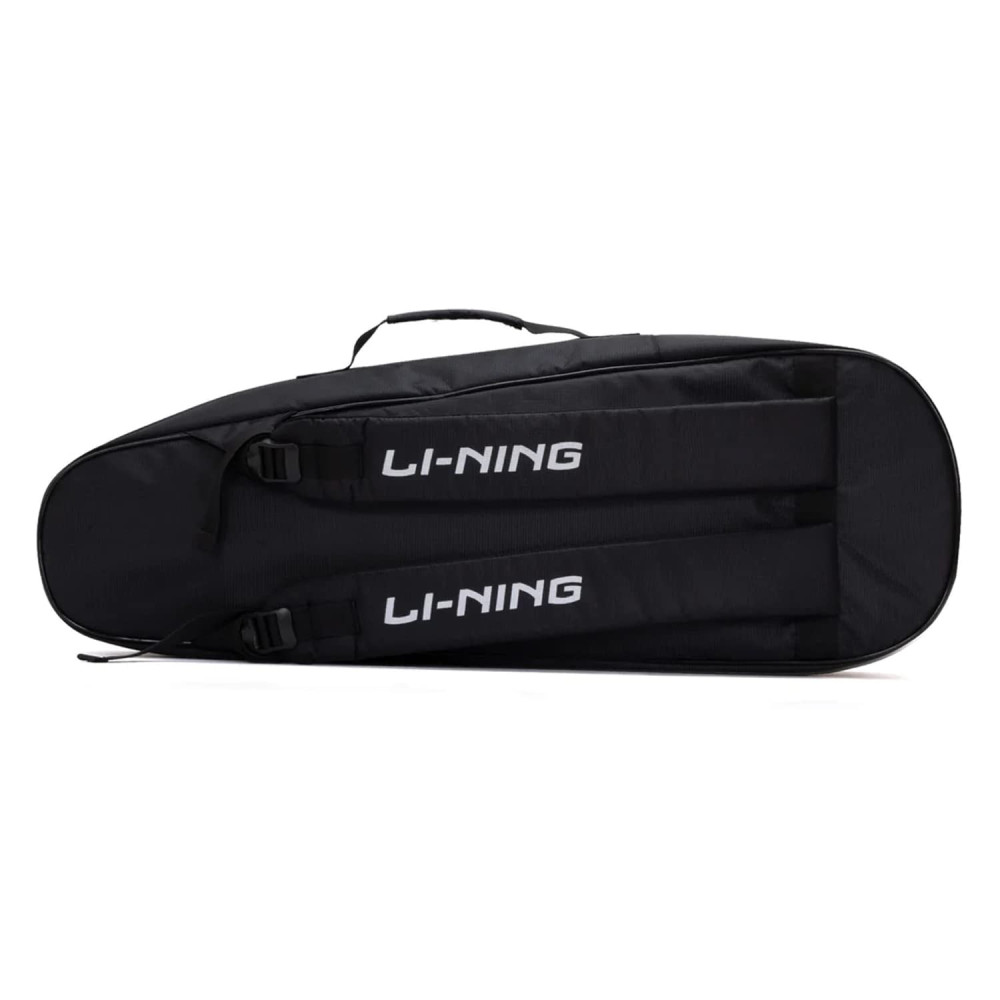 Li-Ning All Star Single Zip Polyester Badminton Kit Bag (Black, Large) | Dedicated Compartments | Unisex - Men, Boys, Girls, Women