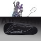 Li-Ning All Star Single Zip Polyester Badminton Kit Bag (Black, Large) | Dedicated Compartments | Unisex - Men, Boys, Girls, Women