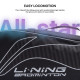 Li-Ning All Star Single Zip Polyester Badminton Kit Bag (Black, Large) | Dedicated Compartments | Unisex - Men, Boys, Girls, Women