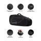 Li-Ning All Star Single Zip Polyester Badminton Kit Bag (Black, Large) | Dedicated Compartments | Unisex - Men, Boys, Girls, Women