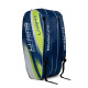 Li-Ning Spike Triple Compartment with Side Pouch (9 in 1) Badminton Kit Bag (Navy/Turquoise Blue)