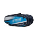 Li-Ning Spike Triple Compartment with Side Pouch (9 in 1) Badminton Kit Bag (Navy/Turquoise Blue)