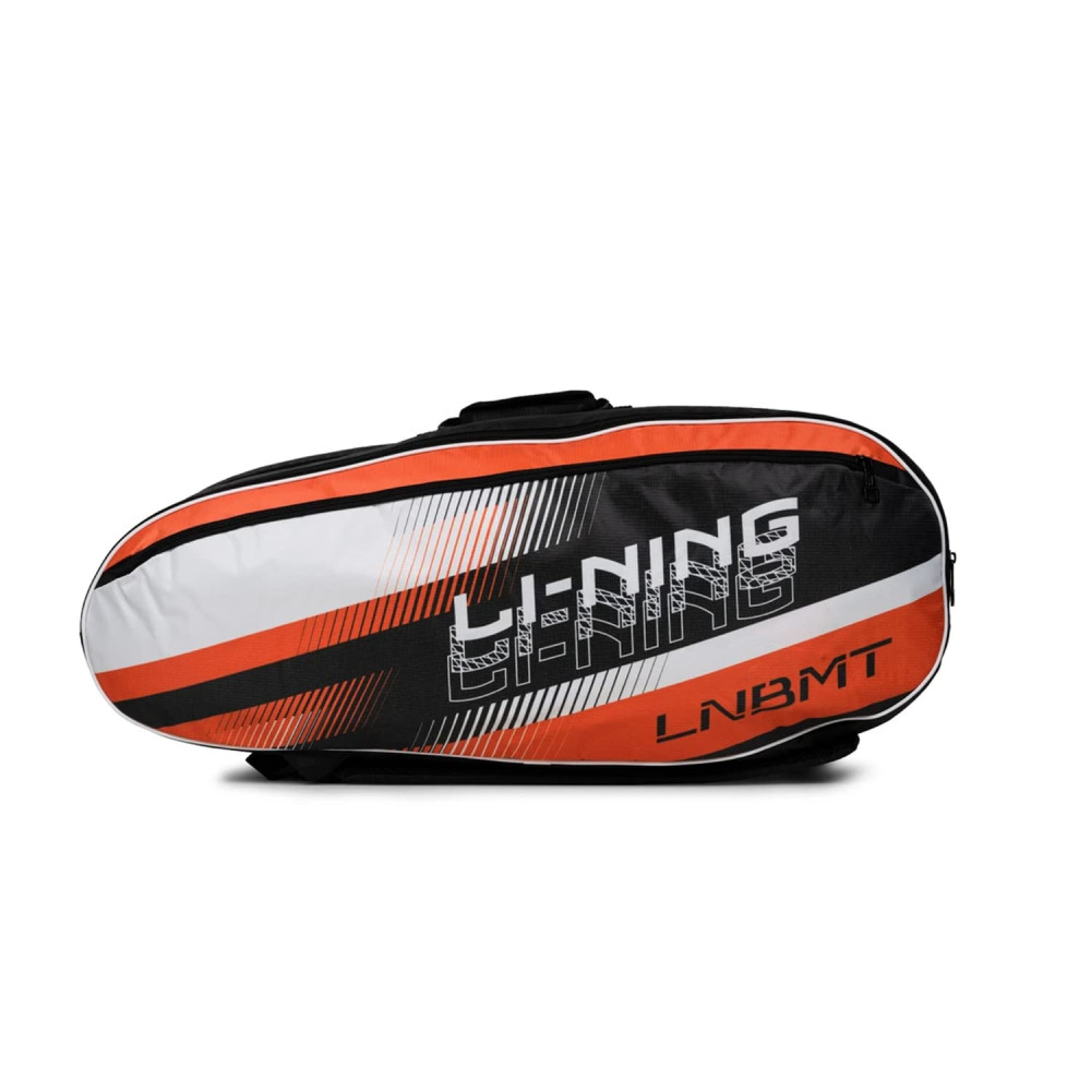 Li-Ning Spike Triple Compartment with Side Pouch (9 in 1) Badminton Kit Bag (Navy/Turquoise Blue)