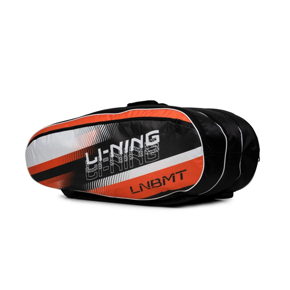 Li-Ning Spike Triple Compartment with Side Pouch (9 in 1) Badminton Kit Bag (Navy/Turquoise Blue)