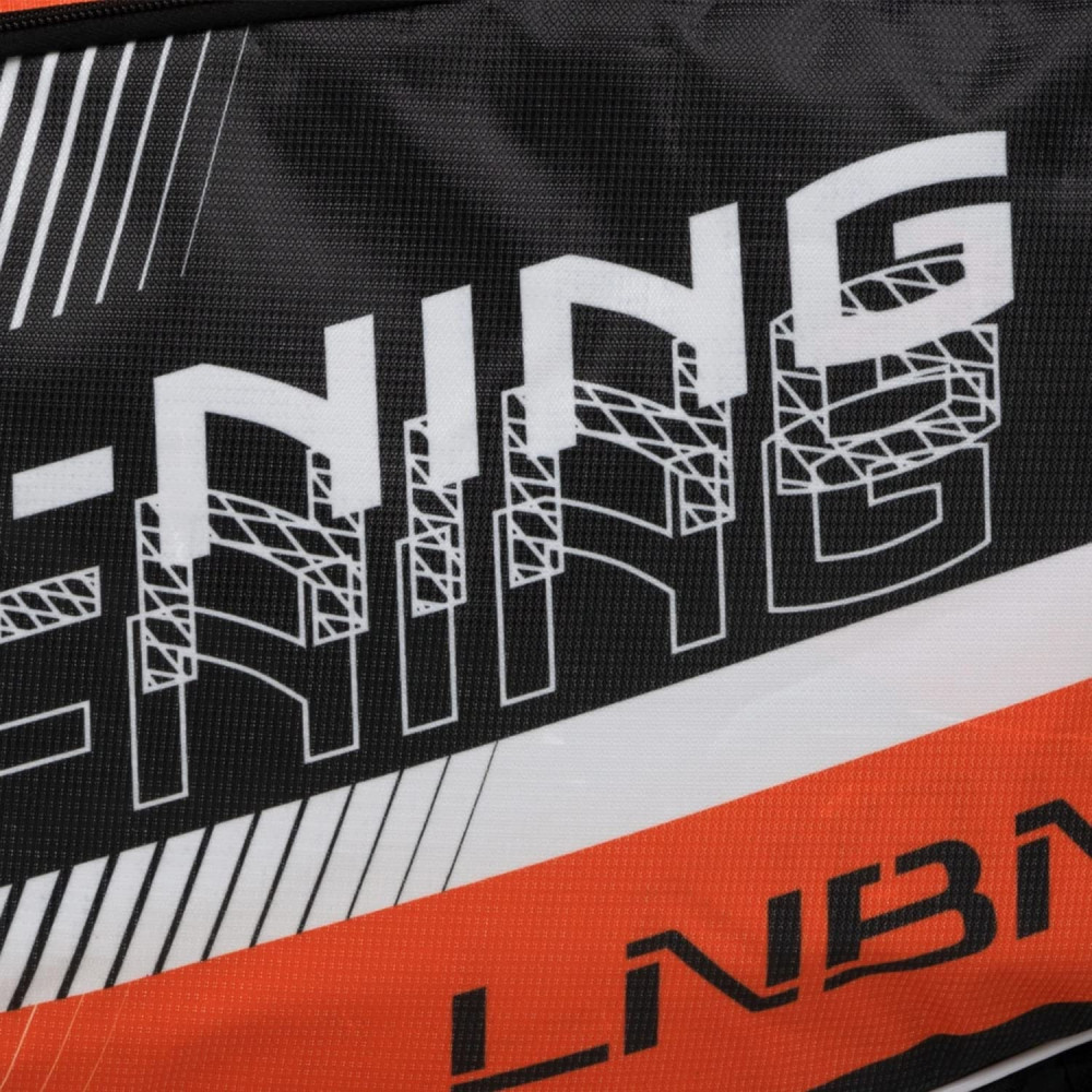 Li-Ning Spike Triple Compartment with Side Pouch (9 in 1) Badminton Kit Bag (Navy/Turquoise Blue)