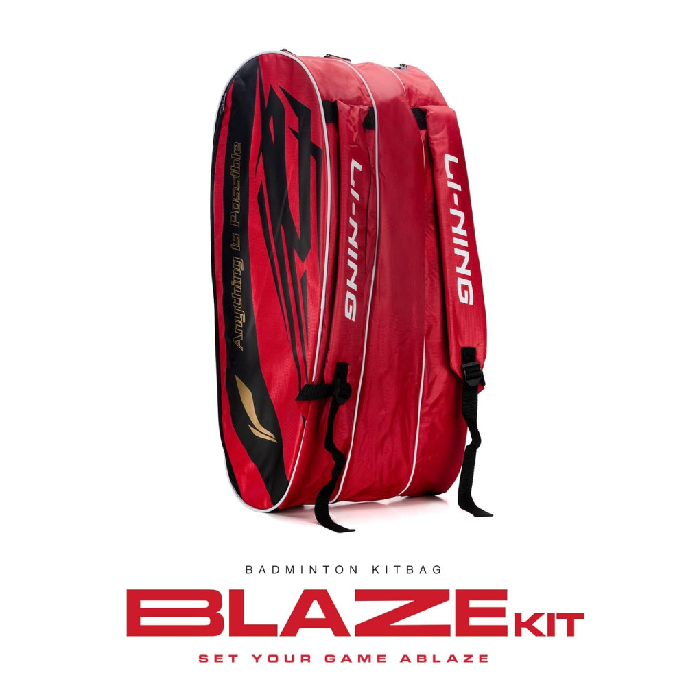 Li-Ning Blaze Triple Zipper Polyester Badminton Kit Bag